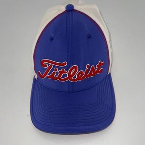 Titleist Flex Blue front/white back Embroidered front and back logo Cap- S/M